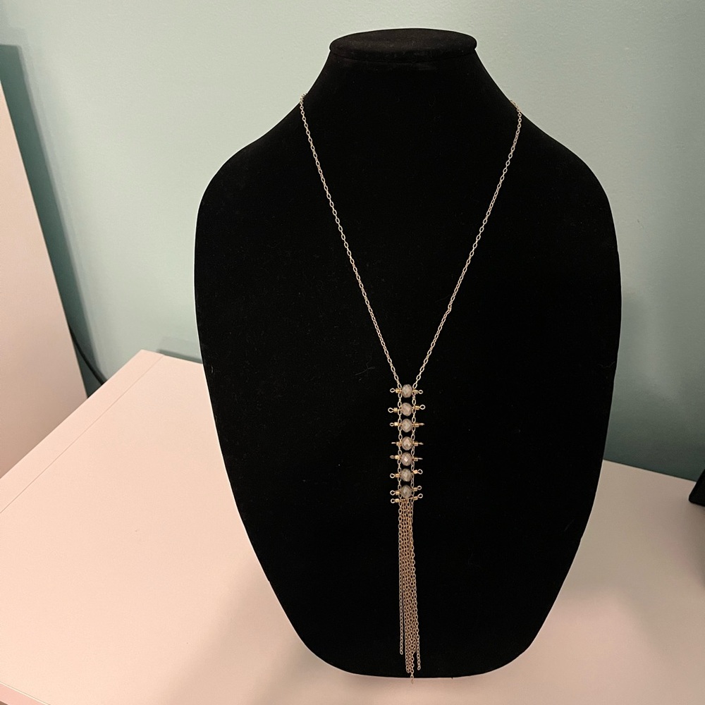 🌸Melrose and Market Beaded Fringe Y Necklace